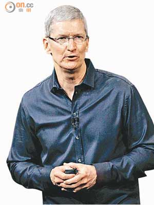 蘋果公司擬收購瑞薩的晶片設計部門股權。圖為行政總裁庫克。