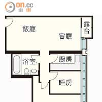 實用面積七百三十三方呎<br>MacPherson Residence1A座8至28樓D室