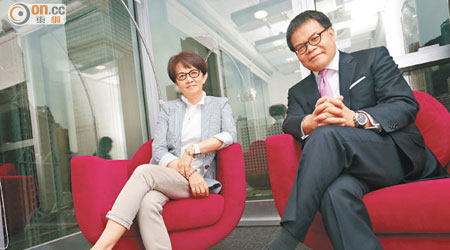 葉約德（左）夥拍表弟阮清旗（右）於二○一一年創立RAYS Capital Partners，管理債券及股票投資，為客戶賺取穩定收益。