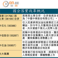 國企落實改革概況