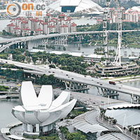 新加坡濱海灣如同香港中環，承租力強。