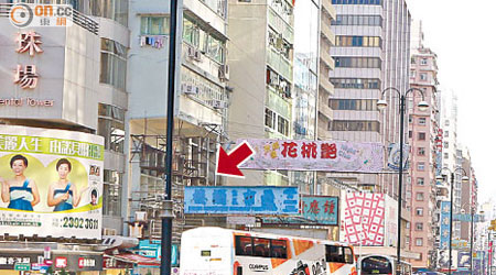 彌敦道北京酒樓舊舖址（箭嘴所示），以低市價兩成半沽出。（資料圖片）