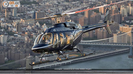 電召直升機每程收費約1,700元。