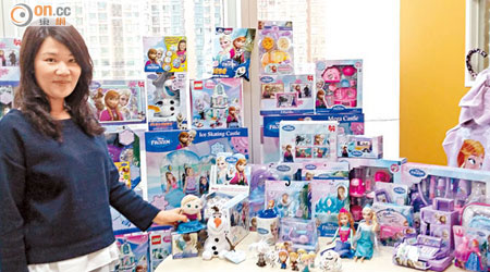 網上玩具零售店Suki Chan表示，魔雪奇緣玩具大賣屬始料不及。
