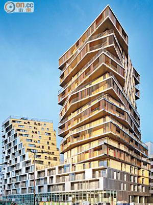 Housing in Paris一棟建築兩種感覺，突破一般高樓的沉悶框框。