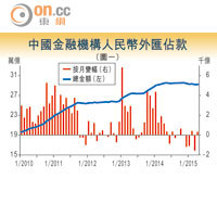 中國金融機構人民幣外匯佔款