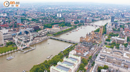 倫敦樓價表現強勁，按年上升達7.8%。