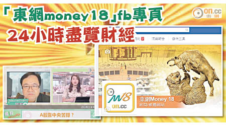 「東網money18」facebook專頁全新面貌登場，24小時為你即時分享財經最新資訊。
