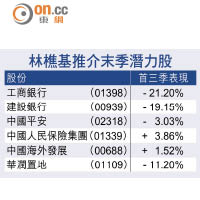 林樵基推介末季潛力股