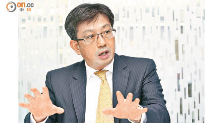 花旗楊長浩表示，來港設立財資中心是企業客戶間的熱門話題。（孫冰玉攝）