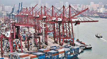 貿發局預期，若明年內地出口低迷，將不利本港進口和轉口表現。