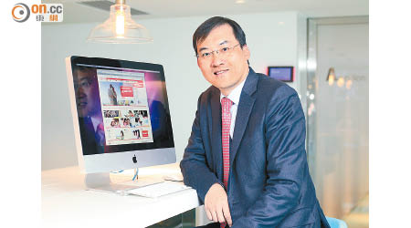 友邦香港及澳門首席執行官陳榮聲依然看好本港保險業發展。（袁志豪攝）