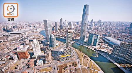 天津屬中國四個直轄市之一，樓市暢旺。
