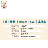 主網（亞洲）（Web-on（Asia））小檔案