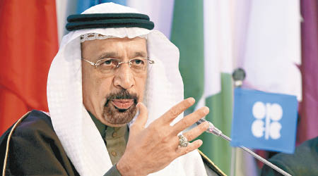 沙特阿拉伯石油部長法利赫對美國原油產量上升表示歡迎。