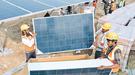 中電去年宣布首次投資印度太陽能市場，亦有意繼續投資可再生能源項目。