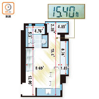 曉薈一房單位