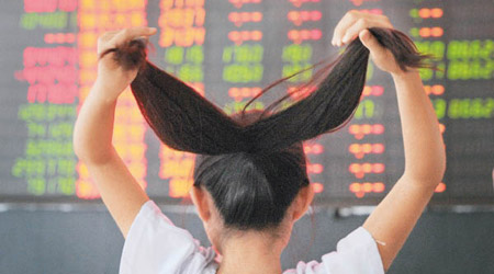 滬綜指過去三年表現理想，大幅跑贏香港股市。（資料圖片）