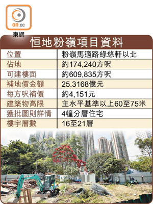 恒地粉嶺項目資料