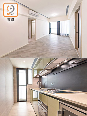 柏蔚山全新兩房交樓標準示範單位，實用面積六百一十七方呎。