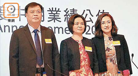 碧桂園莫斌（左一）稱，已開始籌備發展機械人業務以協助發展。
