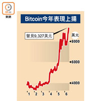 Bitcoin今年表現上揚