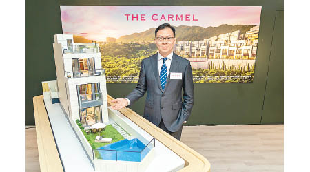 永泰地產發展鍾志霖稱，The Carmel尚餘洋房將以招標形式發售。