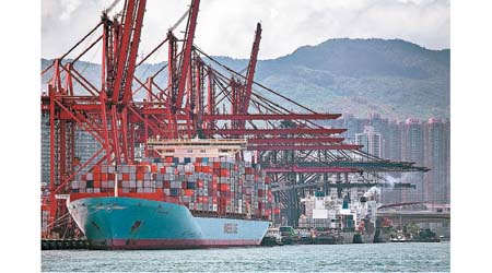 香港九月整體出口貨值按年跌7.3%。