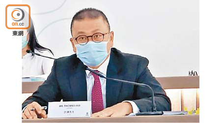 電視廣播新主席許濤昨首次主持股東會。