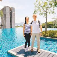 盧楚仁（右）與女友一起投資檳城物業，物業現正出租，租金回報率逾3厘。
