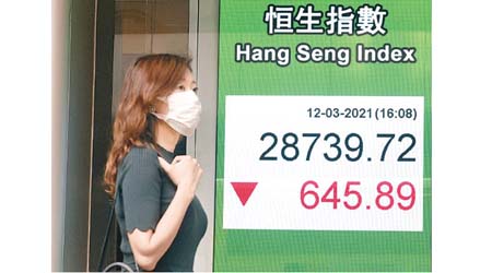 港股昨日總成交2,258億元。（中新社圖片）