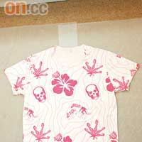 白色骷髏頭及Aloha印花Tee $4,990