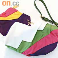 Prada彩色拼貼布料Clutch Bag $2,240（b）