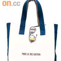Paul & Joe白×藍色太陽眼鏡圖案Tote Bag $318（b）