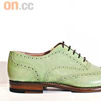 Jean-Michel Cazabat青綠色Wing Tip皮鞋 $5,100（B）