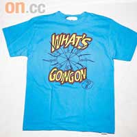 Hare藍色×黃色WHAT'S GOINGON英文字樣Tee $469（C）