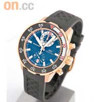 Aquatimer Chronograph紅金計時手錶。橡膠錶帶款式 $170,000