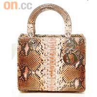 Lady Dior蟒蛇皮手袋 $33,800