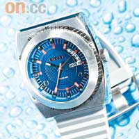 Diesel藍色錶面膠帶手錶$850（B）