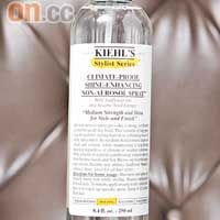 Kiehl's全天候亮澤噴霧$140/250ml（B）<BR>可獨立塑造髮型或修飾已完成的造型，增加豐厚感及光澤，可用於濕或乾髮上。