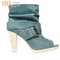 Venilla Suite粉藍色麖皮露趾Ankle Boots $1,599（b）