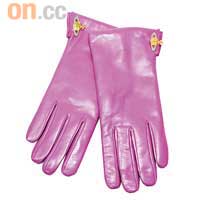 Vivienne Westwood紫色皮革×經典Orb標誌短手套 未定價（c）