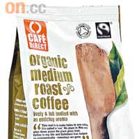 CafeDirect的有機咖啡粉，採用由非洲及拉丁美洲出產的有機阿拉伯咖啡豆製成，味道香醇順喉，帶清新的果香。<BR>售價：$52.8/277g（d）