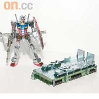 全電鍍特別版HGUC RX-78-2高達 + EX-model高達運輸車透明特別版HG OO 