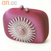 Kotur紫色絲絹水晶Clutch Bag $3,120