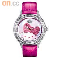 Chouette × Hello Kitty Sparkle<BR>珍珠貝母錶面水晶腕錶$6,300