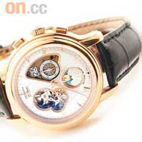 ChronoMaster Open Grande Date Moon & Sunphas玫瑰金手錶，搭載El Primero 4047自動機芯。$238,000