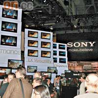 Sony今次共推出LX、HX及NX三大BRAVIA LED背光LCD TV系列。