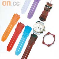 可轉換顏色錶帶的突破意念，令腕錶更添玩味，亦成為品牌一大特色。