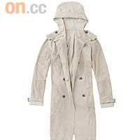 Bally米白色麖皮Trench Coat $34,000（F）